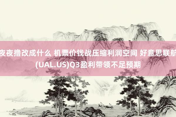夜夜撸改成什么 机票价钱战压缩利润空间 好意思联航(UAL.US)Q3盈利带领不足预期