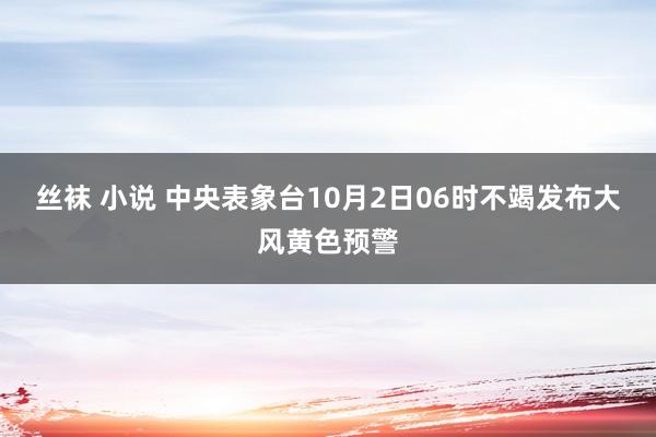 丝袜 小说 中央表象台10月2日06时不竭发布大风黄色预警